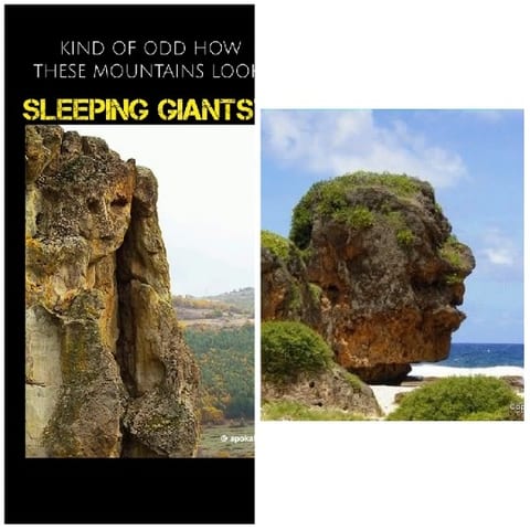 Mountains Resembling Sleeping Giants