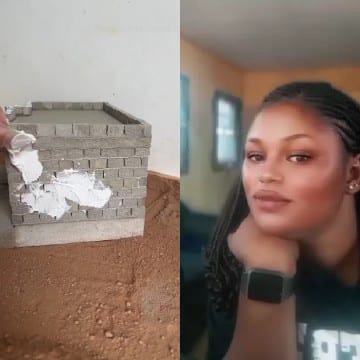 Applying Plaster and Camera Smile