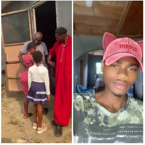 Family Near Door and Selfie
