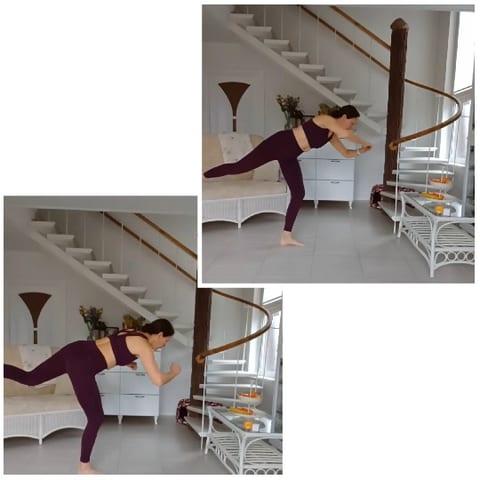 Indoor Exercise with Balancing Moves
