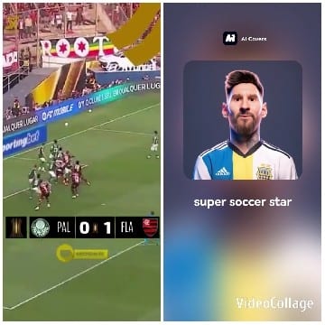 Soccer Match and Player Portrait