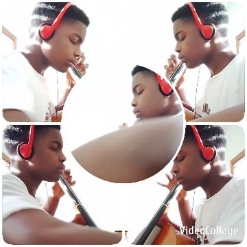 Person Playing Cello with Focus