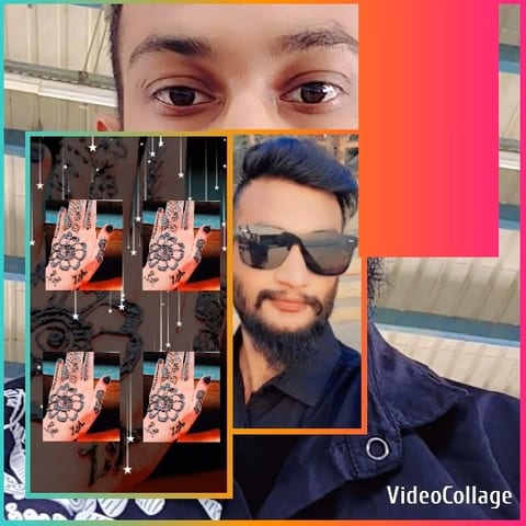 Close-Ups of Mehndi Designs and Face