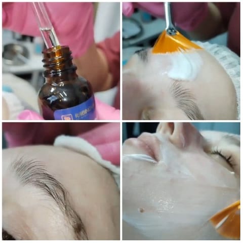 Skincare Treatment Process in Frames