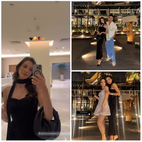 Mirror Selfie and Outdoor Night Poses