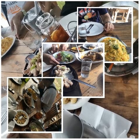 Dining Table with Various Dishes