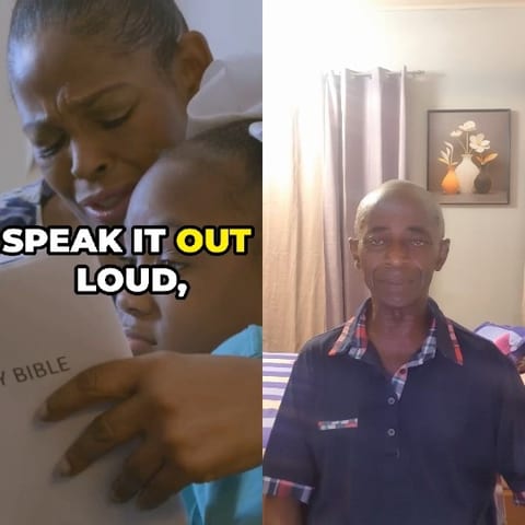 Reading Bible with Older Man