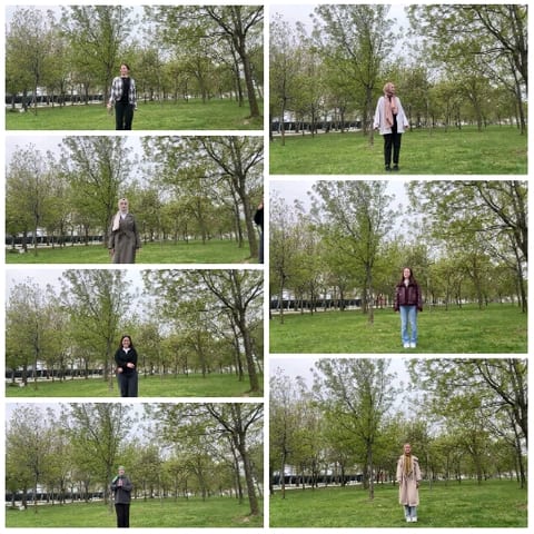 People Posing in a Park