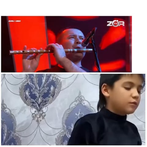 Flute Performance and Decorative Wall