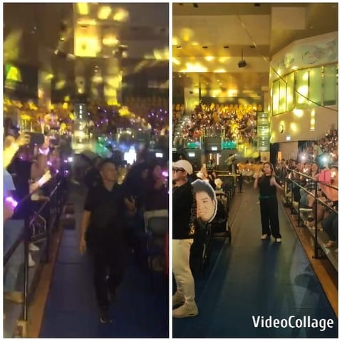 Crowded Indoor Event with Lights