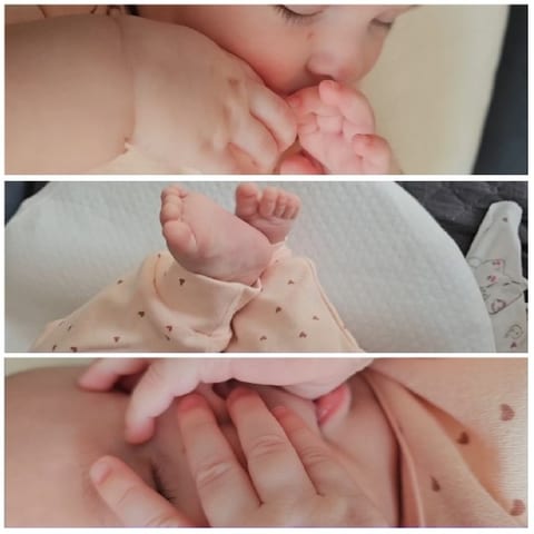 Baby in Various Sleeping Positions