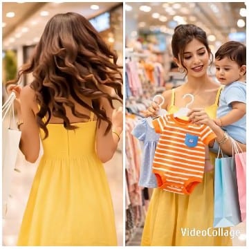 Shopping Bags and Baby Outfits