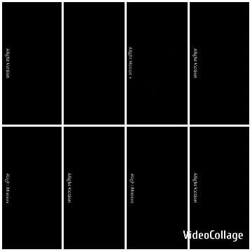 Grid of Alight Motion Text