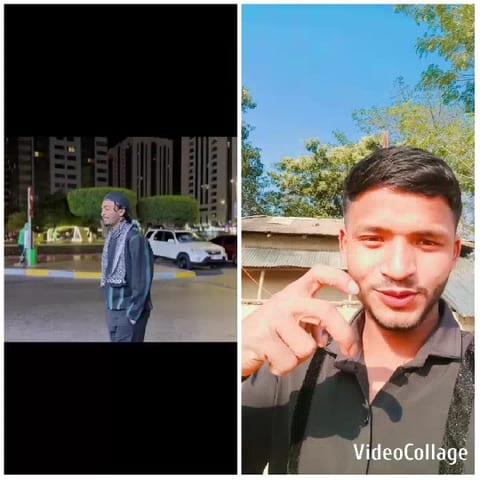 Two People in Different Settings