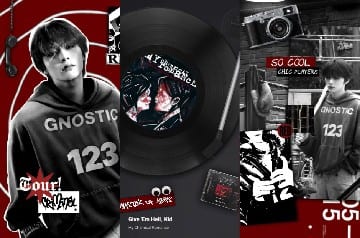 Hoodie and Vinyl Record Snapshot