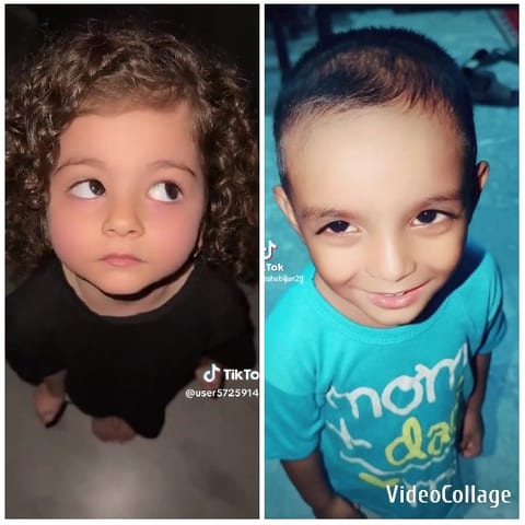 Two Children Close-Up Smiles