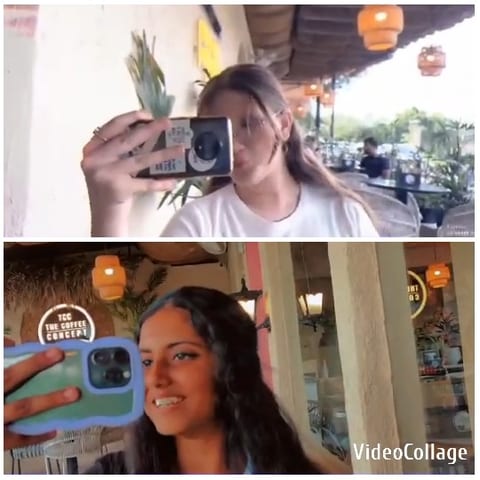 Selfies in Outdoor and Cafe