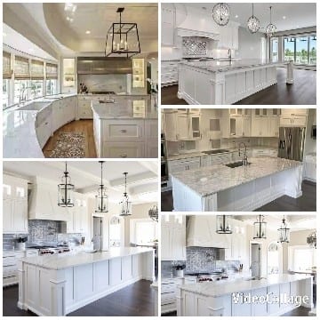 Modern Kitchens with White Islands