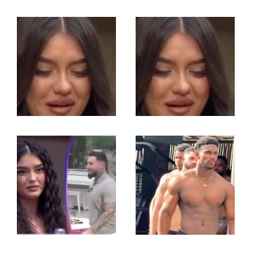Close-Ups of Woman and Men Outdoors