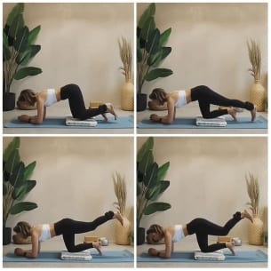 Indoor Leg Exercises on Mat