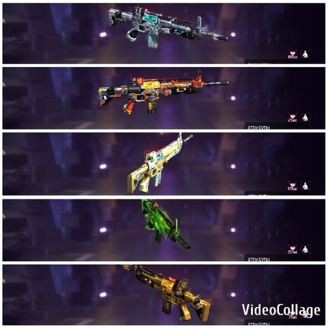 Stylized Guns with Futuristic Design