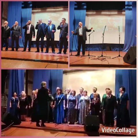 Men Singing on Stage in Suits