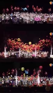 Celebratory Stage with Colorful Decor