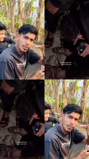 Young Men Relaxing Outdoors