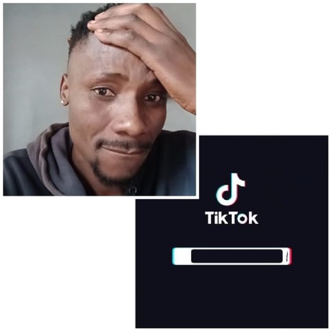 Contemplative Man with TikTok Screen