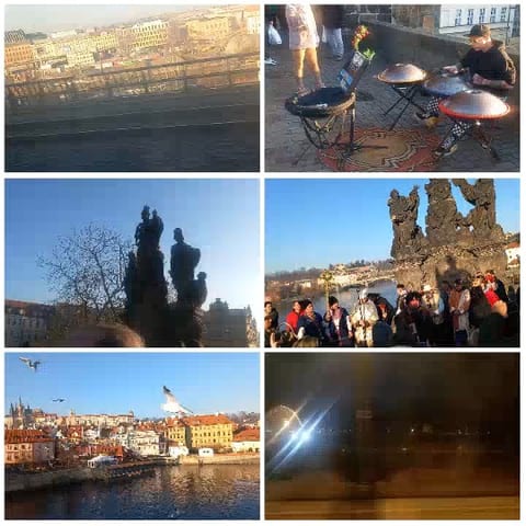 Cityscape and Cultural Performers