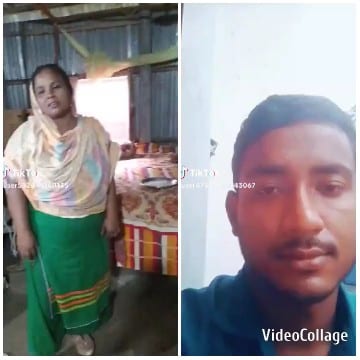 Woman in Room and Close-Up Man