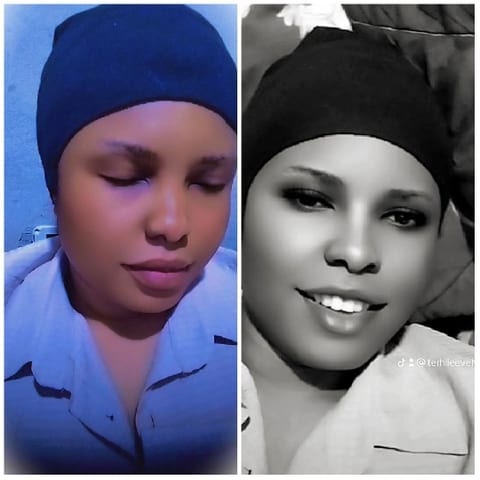 Two Portraits of a Smiling Person
