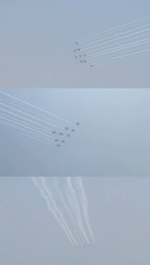 Airplanes Flying in Formation