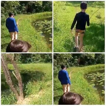 Walking by the Pond