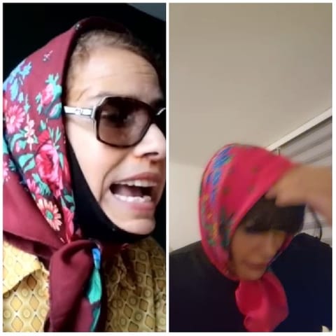 Floral Headscarves with Indoor Poses