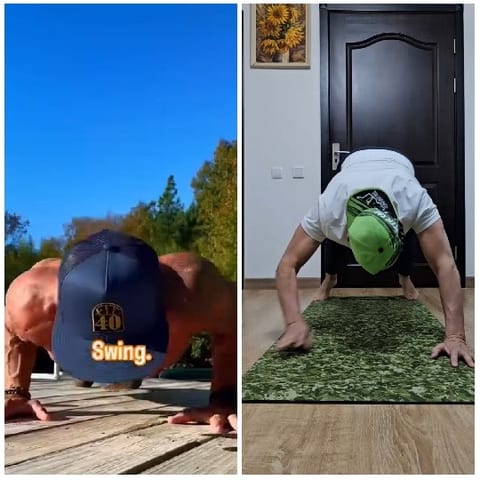 Push-Ups Outdoors and Indoors