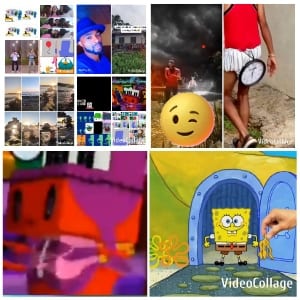 Panels of Cartoon Characters