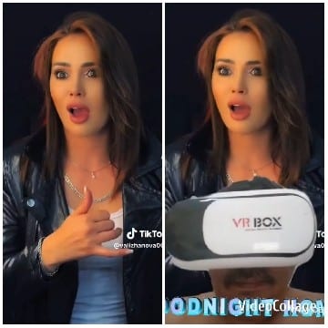 Surprised Woman and VR Headset