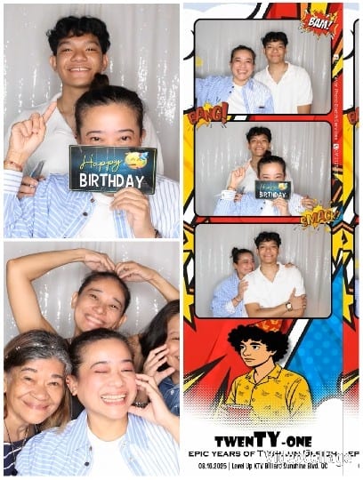 Birthday Celebration with Playful Poses