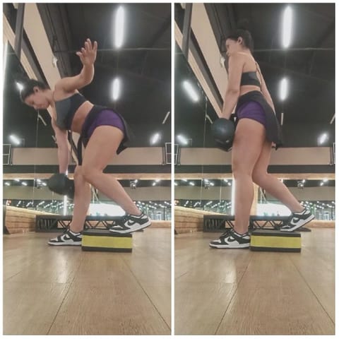 Kettlebell Exercise in Gym