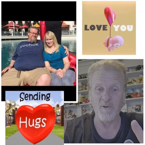 Couple by the Pool and Love Graphics