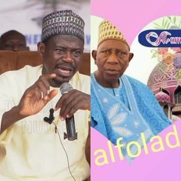 Serious Speaker and Traditional Attire
