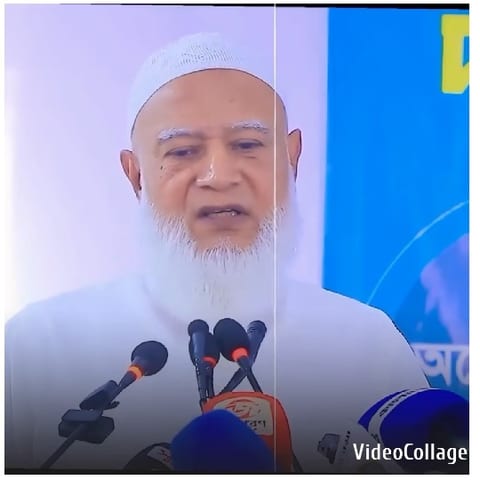 Elderly Man Speaking at Event