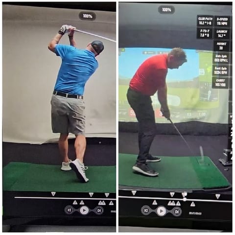 Men Playing Indoor Golf