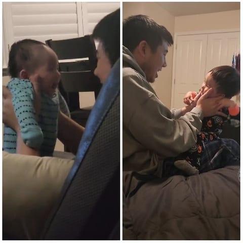 Baby Playtime at Home, Side by Side