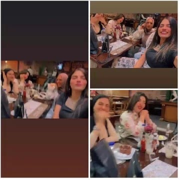 Dining Table with Happy People