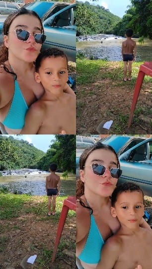 Mother and Child by the River