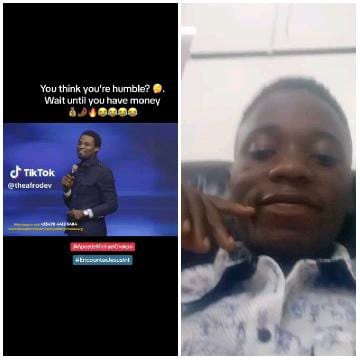 TikTok Screenshot and Person's Selfie