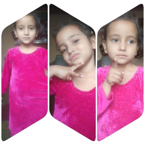 Young Girl in Playful Poses