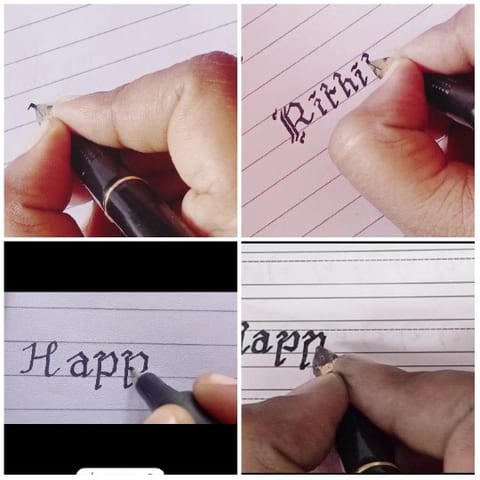 Calligraphy Progress with Fountain Pen